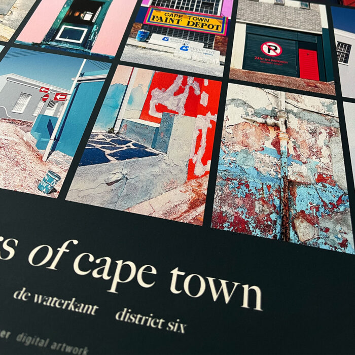 "Cape Town Colours" digital photo collage
