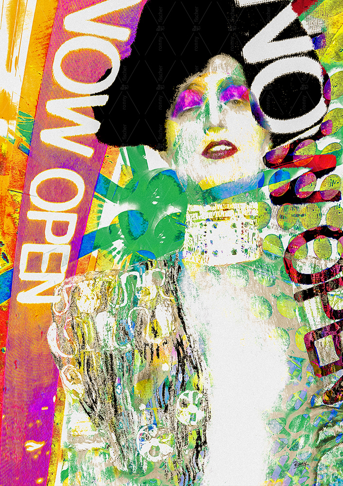 "Now open" - Digital collage artwork by Ronny Fischer