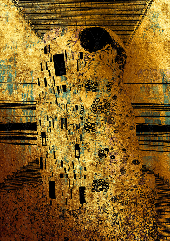 "Under the bridge - Gold" - Digital art by Ronny Fischer