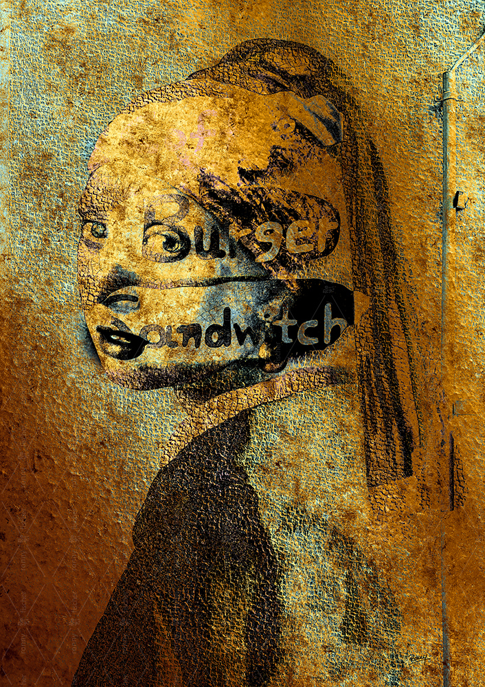 "Sandwitch pearl - Gold" - Digital art by Ronny Fischer